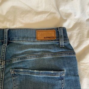 Express bell flare high rise jean